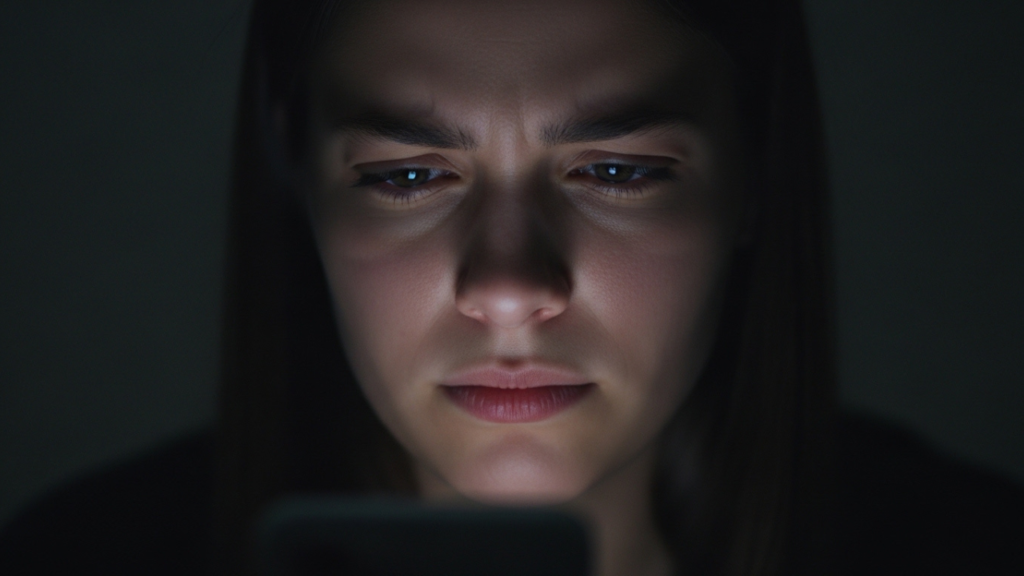 pessoa pensativa olhando para o vazio em ambiente silencioso